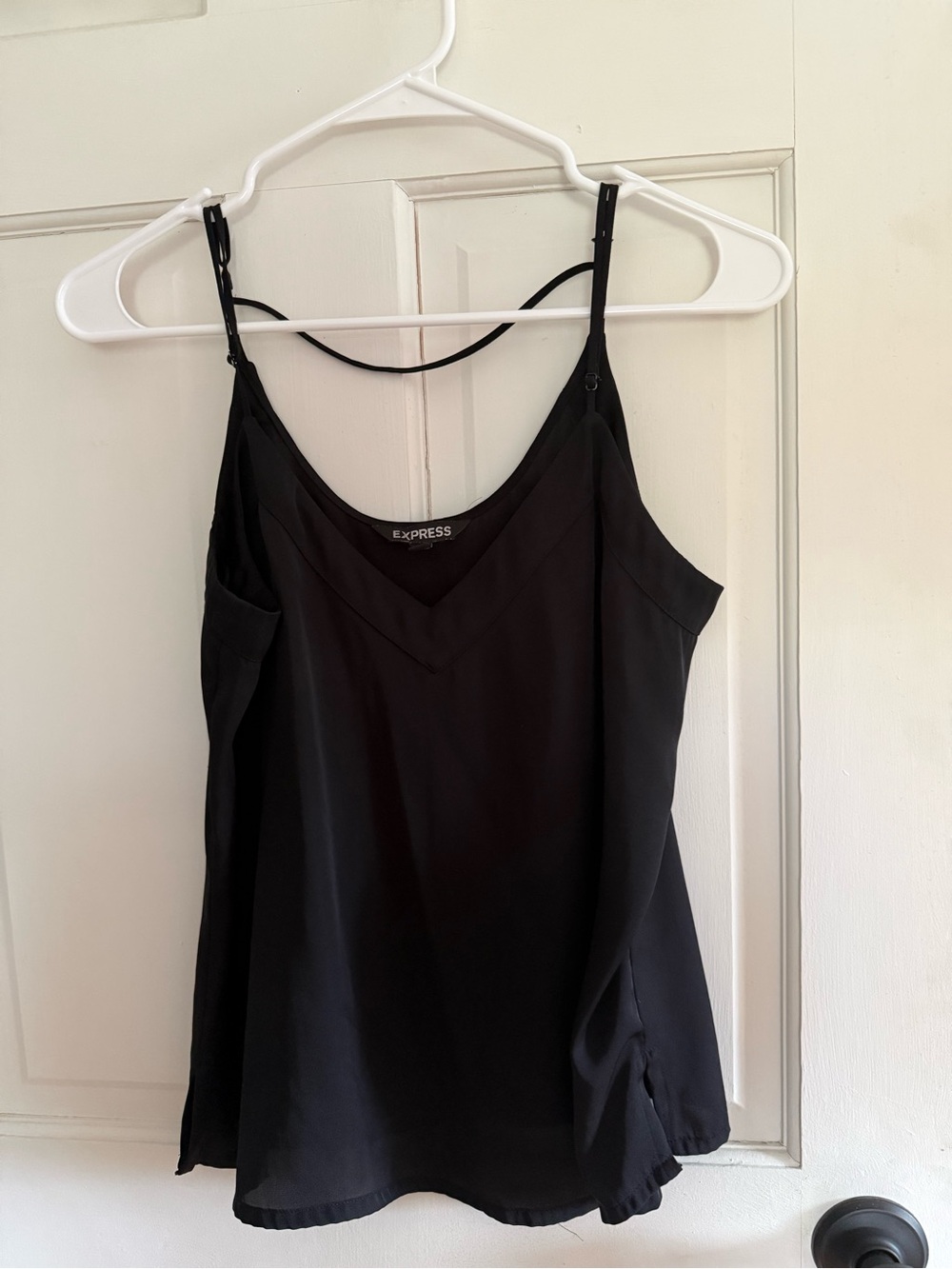 Express Black V-Neck Adjustable Strap Cami